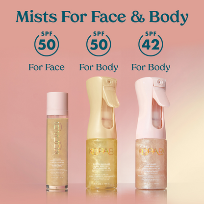 Golden Sunglaze Sheer Body Mist Sunscreen SPF 50